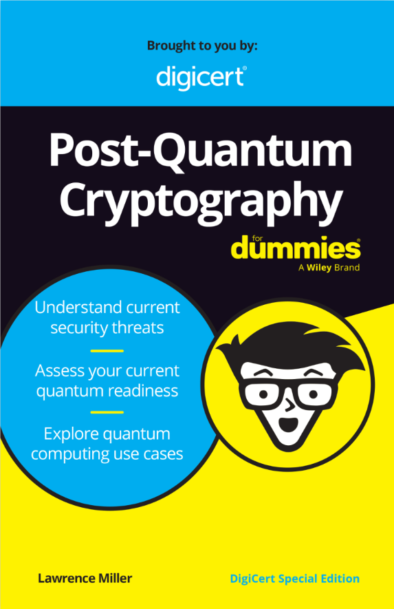 Cover of the book PQC for Dummies, DigiCert Special Edition